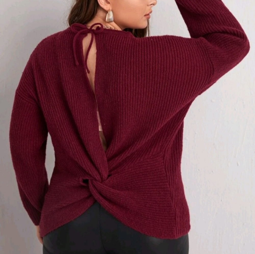 Open Back Sweater